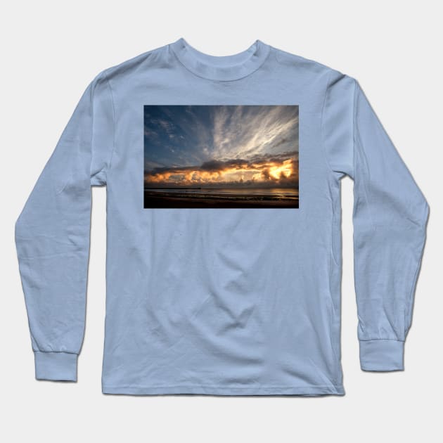 Super September Sunrise Long Sleeve T-Shirt by Violaman